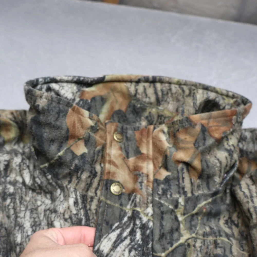 Cabelas Coverall Men XXL Tall Mossy Oak Break-Up Camo Insulated Waterproof 44x33
